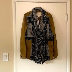 Multi texture cargo jacket -M